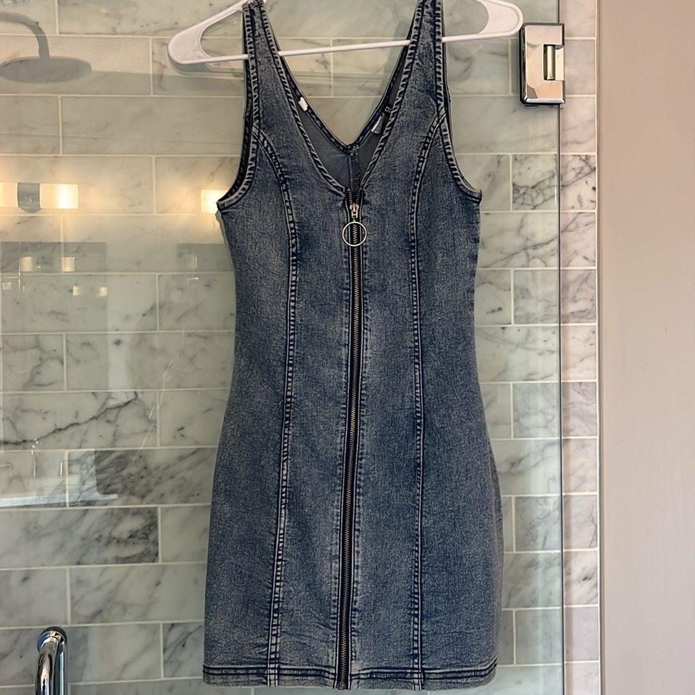 Denim Mini Dress Never Worn